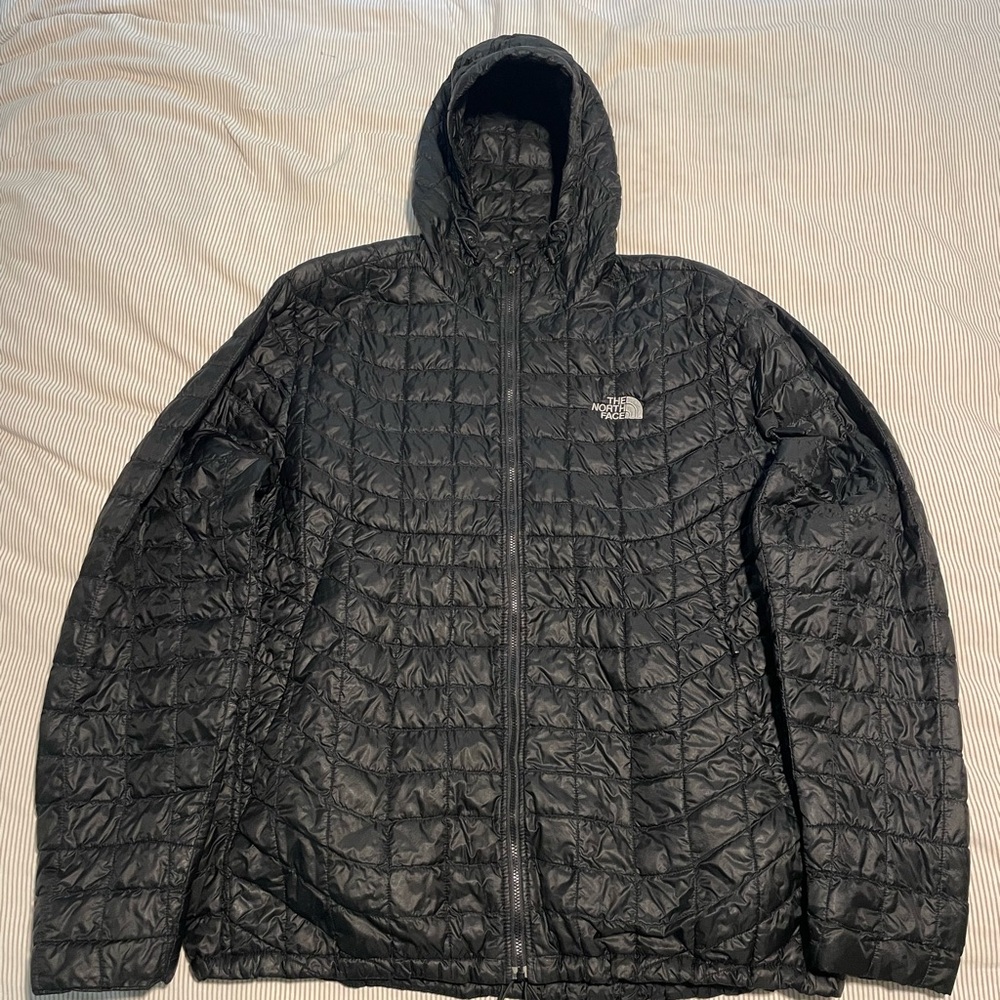 The North Face Men's Black Nano Puff Hooded Jacket - XL